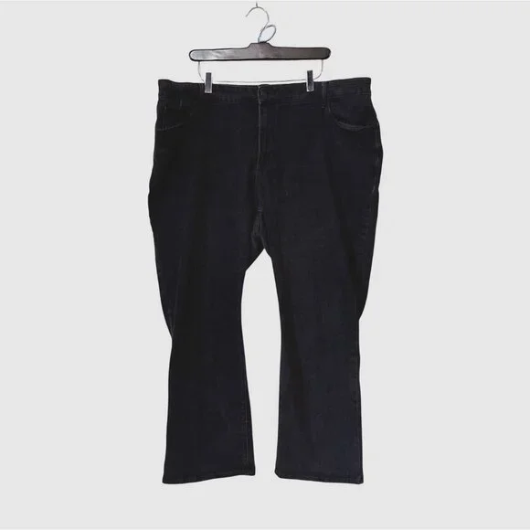 Old Navy Black Kick Boot-Cut Jeans 22 Short Stretch Womens Denim Pants - Picture 1 of 6